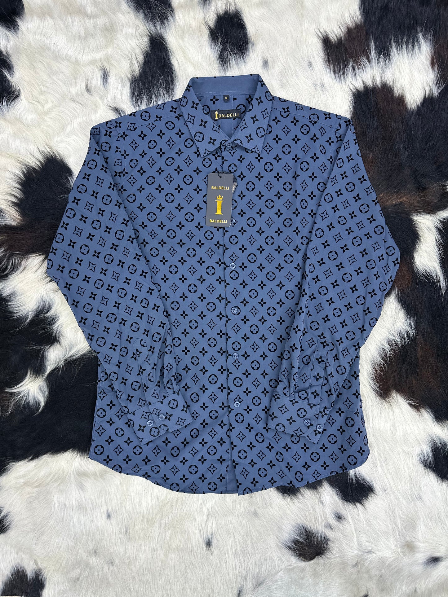 Baldelli Button Up Shirt Blue