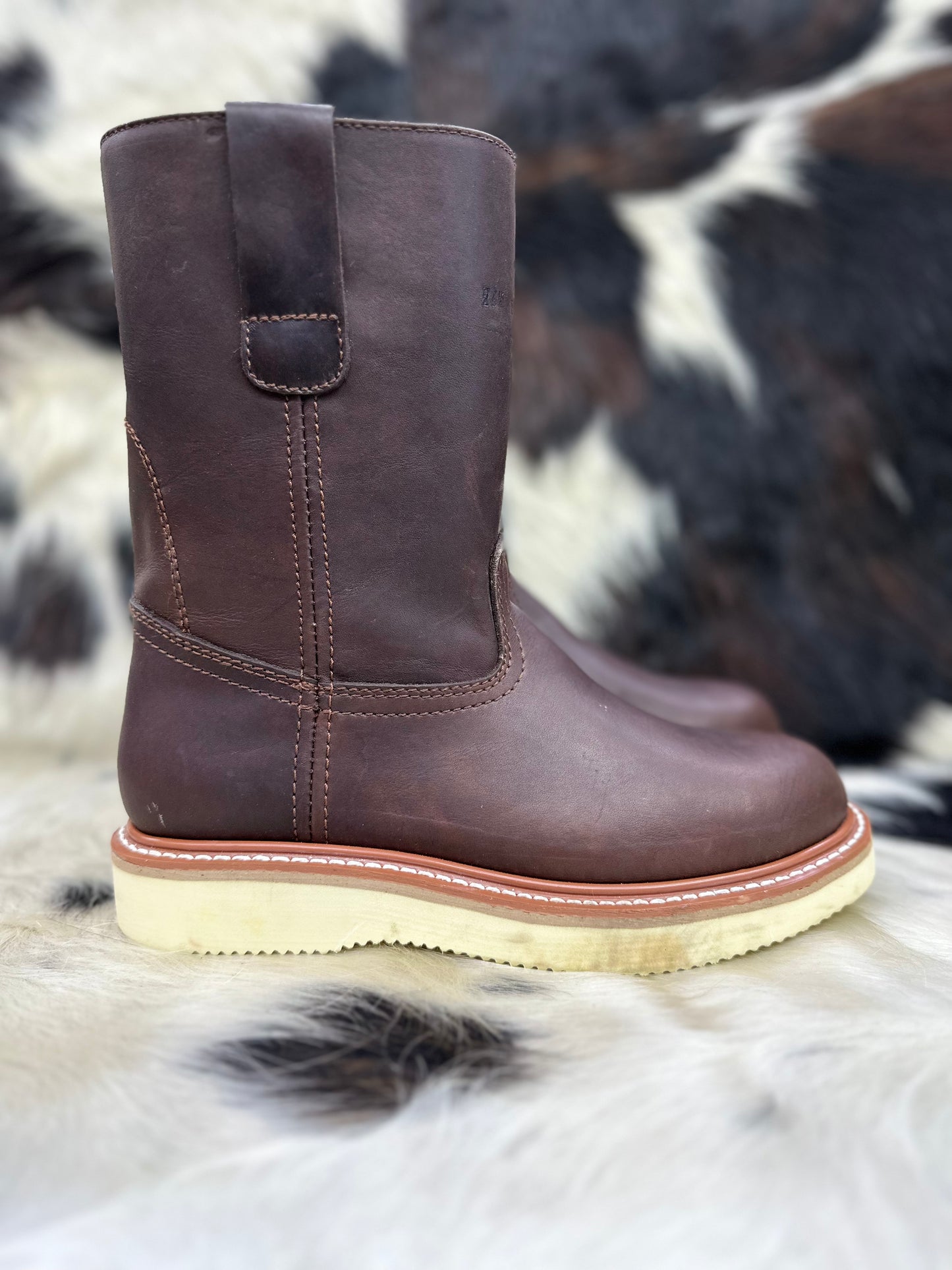 Men’s Solid Brown Work Boot