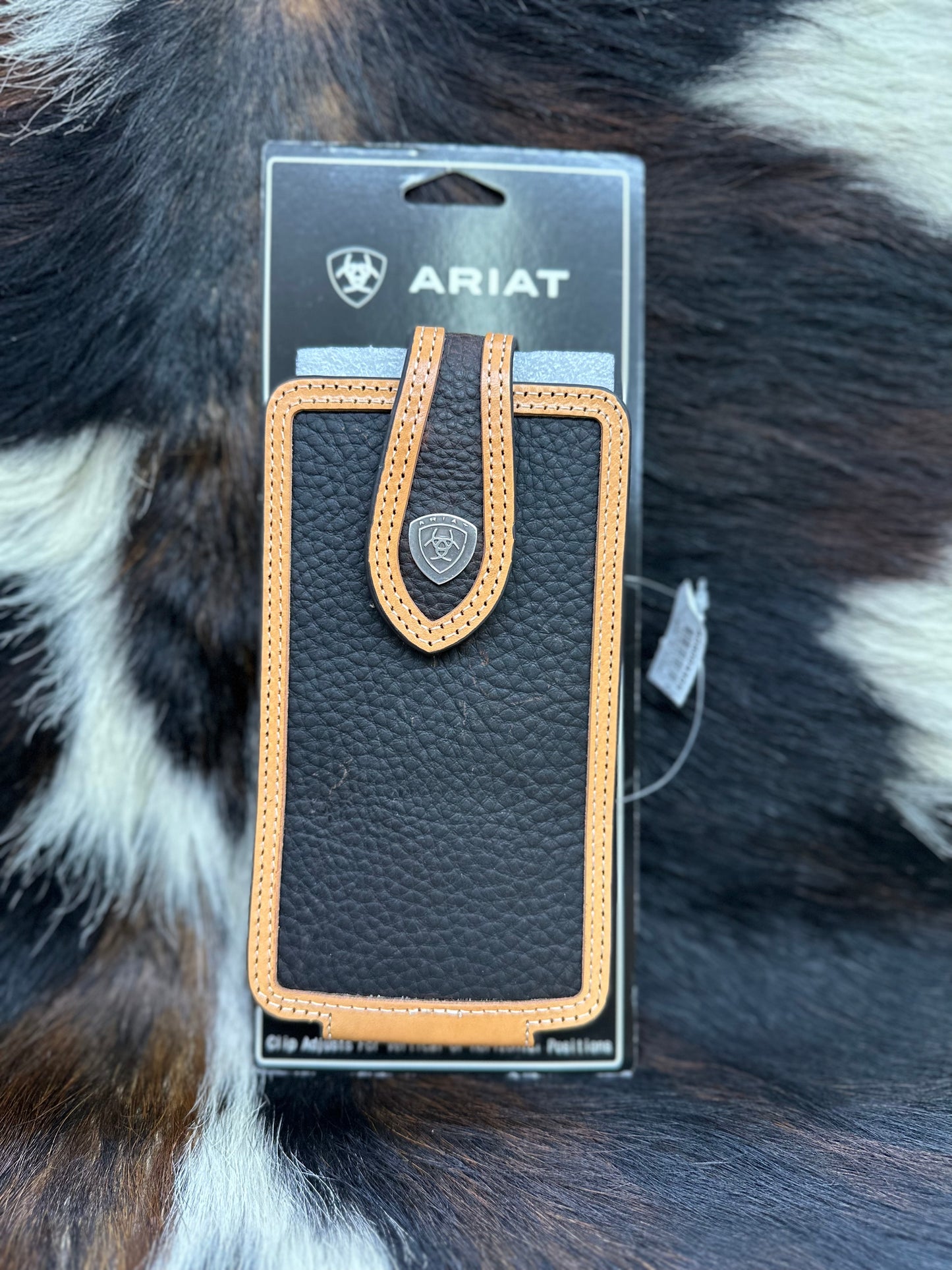 Ariat Black/Brown Phone Holder